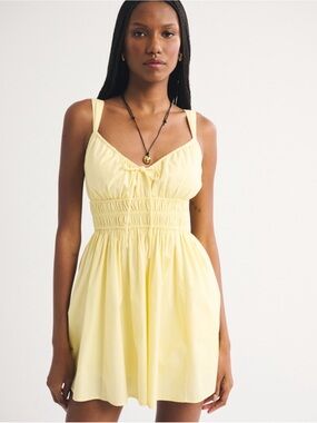 Women’s A&F Bra-Free Smocked Tie-Front Skort